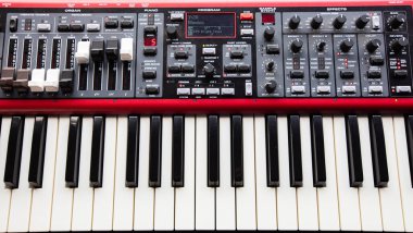 Stockholm, İsveç - Mayıs 2021: Nord Electro 5 Klavyesi