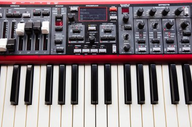 Stockholm, İsveç - Mayıs 2021: Nord Electro 5 Klavyesi