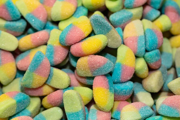 Multicolore Bonbons Gelée Fond Texturé — Photo