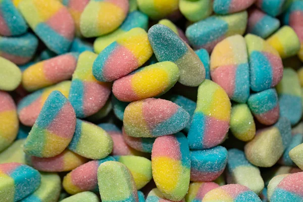Multicolore Bonbons Gelée Fond Texturé — Photo
