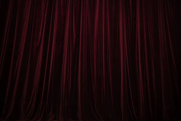 Red Curtain Theatre Textured Background — Stock Photo, Image