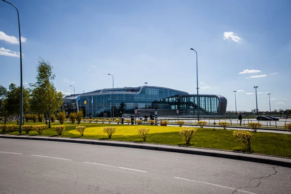 Lviv Ukraine May 2017 Lviv Danylo Halytskyi International Airport — Zdjęcie stockowe