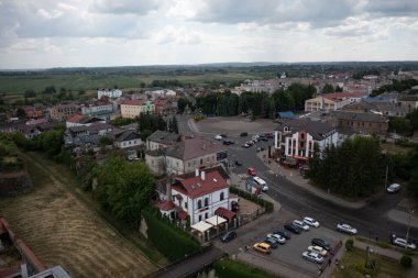 Dubno, Ukrayna - 7 Haziran 2021: İHA 'dan Dubno' ya hava görüntüsü