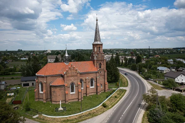 Стоянов Украина Июня 2021 Года Неоготическая Католическая Церковь Святого Сердца — стоковое фото