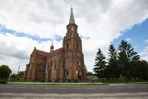 Stoyaniv Ucrânia Junho 2021 Igreja Neo Gótica Católica Sagrado Coração — Fotografia de Stock