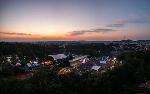 Lviv Oekraïne Juni 2021 Leopolis Jazz Fest 2021 Toneel Opgedragen — Stockfoto