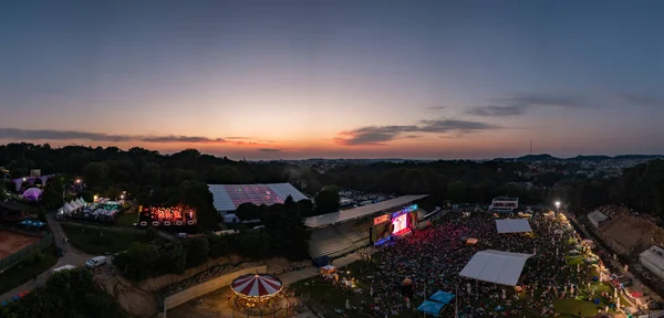 Lviv Oekraïne Juni 2021 Leopolis Jazz Fest 2021 Toneel Opgedragen — Stockfoto