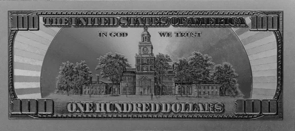 100ドル紙幣の断片をデザインのために — ストック写真