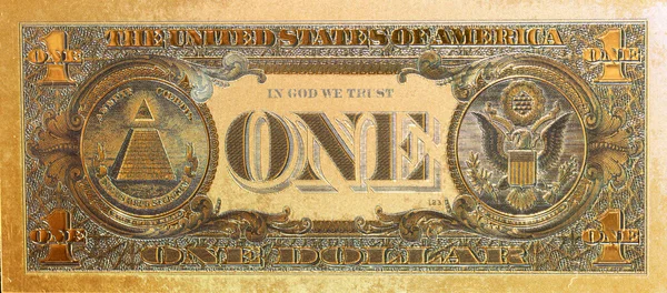 Golden Dollar Banknote Design Purpose — Stok fotoğraf