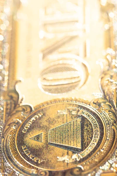 Golden Dollar Banknote Design Purpose — Φωτογραφία Αρχείου