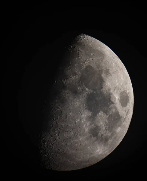 Крупный План Луны Телескопа Целью Проектирования — стоковое фото