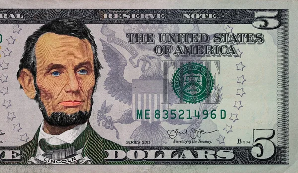 Tasarım Amacı Için Renklendirilmiş Dolarlık Banknot Parçası — Stok fotoğraf
