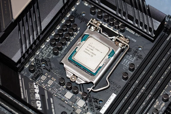 Californië Augustus 2021 Close Van Intel Core 11900 Processor — Stockfoto