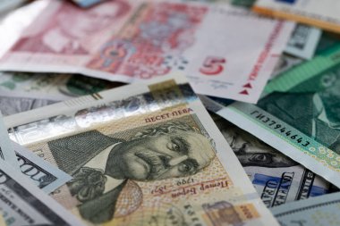 Bulgar Leva, Euro ve ABD Doları Banknotları Bulgaristan, Avrupa Birliği ve ABD