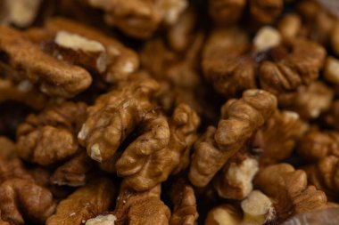 Kabuklu Ceviz Yarısı Dokusunu Kapat