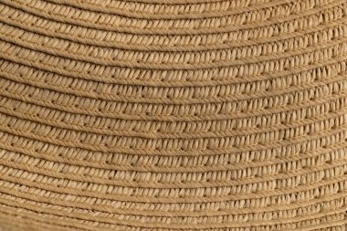 Hasır Şapka Örgü Tekstil Arkaplan Dokusunu Kapat