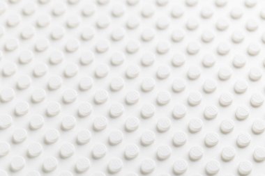 Lviv, Ukrayna - 6 Kasım 2025: Beyaz LEGO Tabaka Üst Görünümü Kusursuz Desen