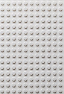 Lviv, Ukrayna - 6 Kasım 2025: Beyaz LEGO Tabaka Üst Görünümü Kusursuz Desen