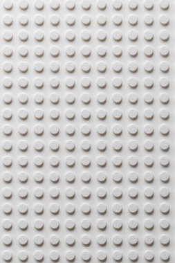 Lviv, Ukrayna - 6 Kasım 2025: Beyaz LEGO Tabaka Üst Görünümü Kusursuz Desen