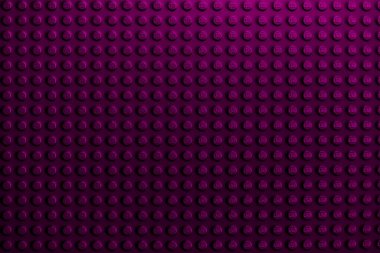 Lviv, Ukrayna - 4 Ocak 2025: Derin Ahududu veya Fuchsia LEGO Tuğla Yüzey Dokusu Arkaplanı