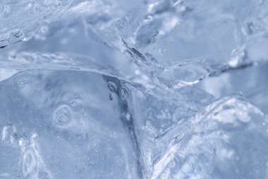 Hava kabarcıklı soyut mavi buz dokusu