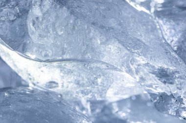 Hava kabarcıklı soyut mavi buz dokusu