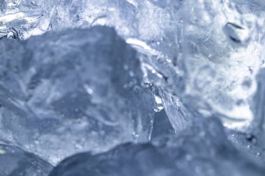 Hava kabarcıklı soyut mavi buz dokusu