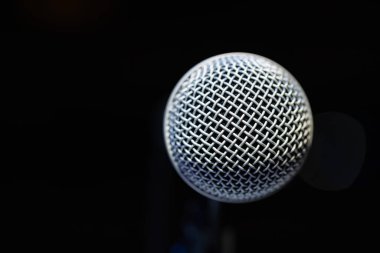 Profesyonel Dinamik Mikrofonun Makro Çekimi