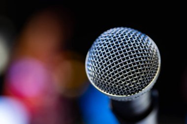 Profesyonel Dinamik Mikrofonun Makro Çekimi