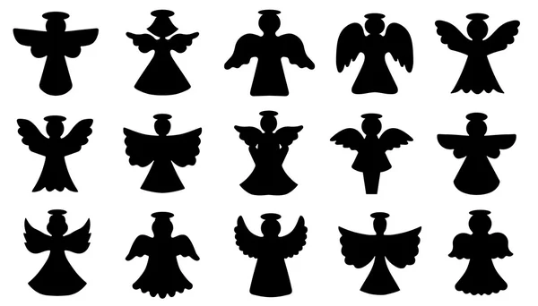 Silhouettes d'ange — Image vectorielle