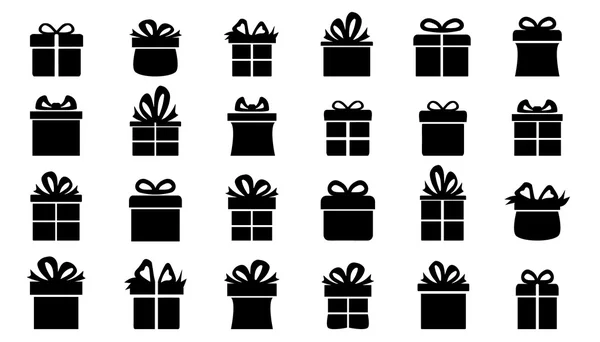 Present silhouettes — Stock Vector