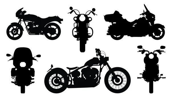 Chopper silhouettes — Stock Vector