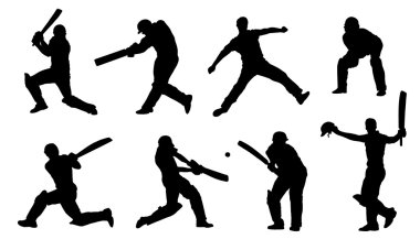 Kriket silhouettes