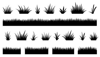 grass silhouettes 02 clipart