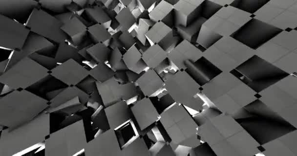 Adstract 3d Formas Geométricas Em Movimento Plano De Fundo Loop