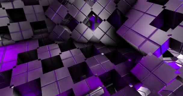 Adstract 3d Formas Geométricas Em Movimento Plano De Fundo Loop