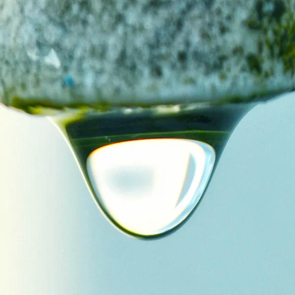 Akan suyun musluk — Stok fotoğraf