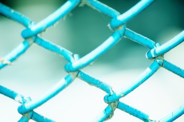 Yeşil metal demir kafes amaç.