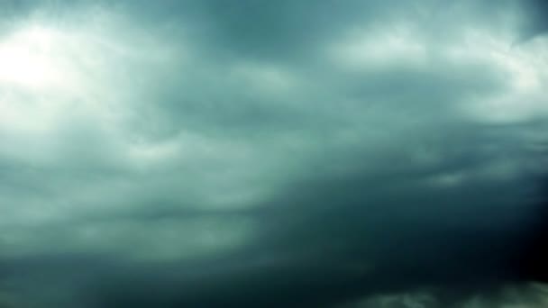 Chmury burzowej, upływ czasu — Wideo stockowe