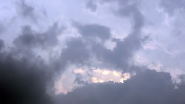 La nube della tempesta, time lapse — Video Stock