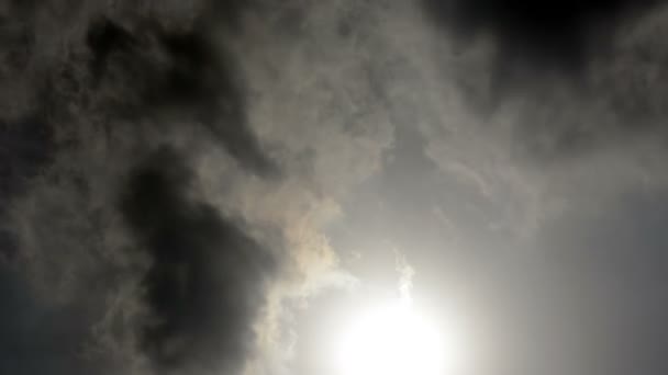 Ciel nuageux, laps de temps 