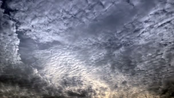 Хмарне небо, проміжок часу — стокове відео