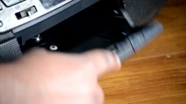 Dostum iter açma düğmesi Cd çalar sette ve disk takın