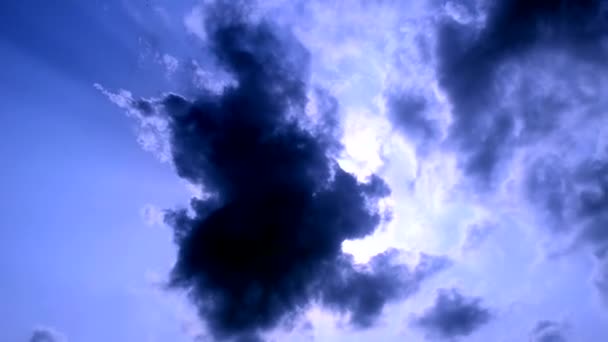 Ciel nuageux, laps de temps 