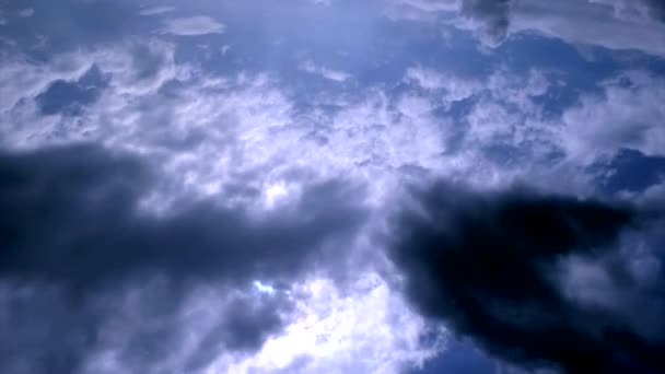 Ciel nuageux, laps de temps 