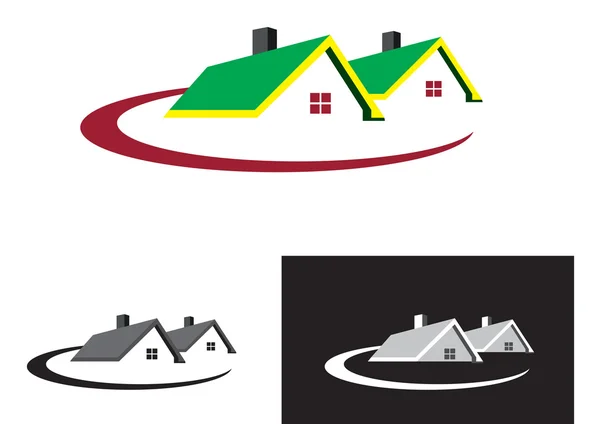 Emlak evleri logosu - EPS biçimi kullanılabilir.