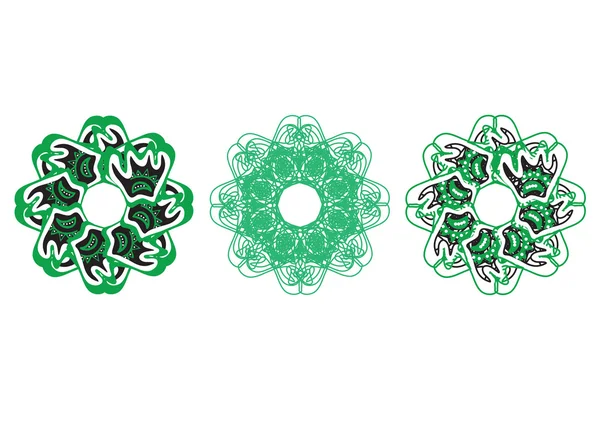 Motivo de patrón floral decorativo, fácil de editar el color del archivo eps vector. — Vector de stock