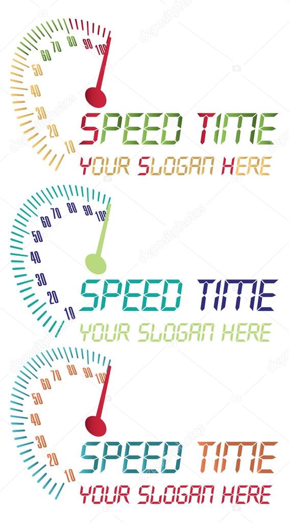 Speed time logo. vector file fully editable.