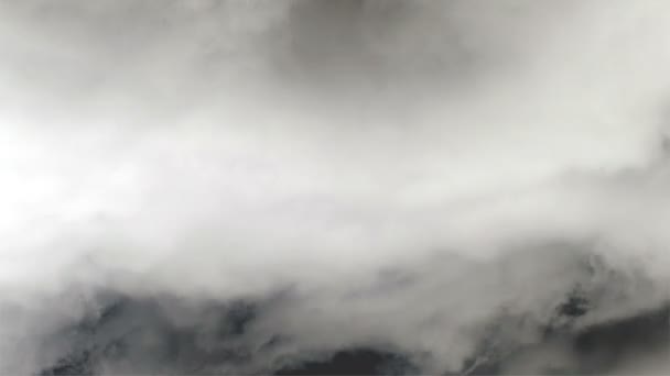 Білі і темні штормові хмари, проміжок часу — стокове відео
