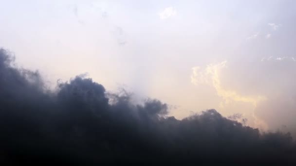 夕焼け空の雲の時間経過 — ストック動画
